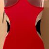 GK Elite Silver Black Foil Tank Gymnastic Dance Leotard Adult XS - Image 2