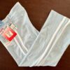 GK 'DANCE' GRAPHIC LADIES LARGE LIGHT BLUE COT/SPANDEX DANCE CAPRI PANTS Sz AL