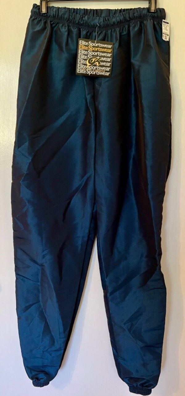 GK WARM UP PANTS UNISEX ADULT MEDIUM BLUE SPRUCE IRIDESCENT GYMNASTIC ATHLETIC M