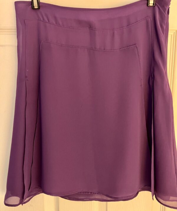 BANANA REPUBLIC PURPLE LADIES X-SMALL CHIFFON LAYERED MINI SKIRT Sz XS (4) EUC! - Image 3