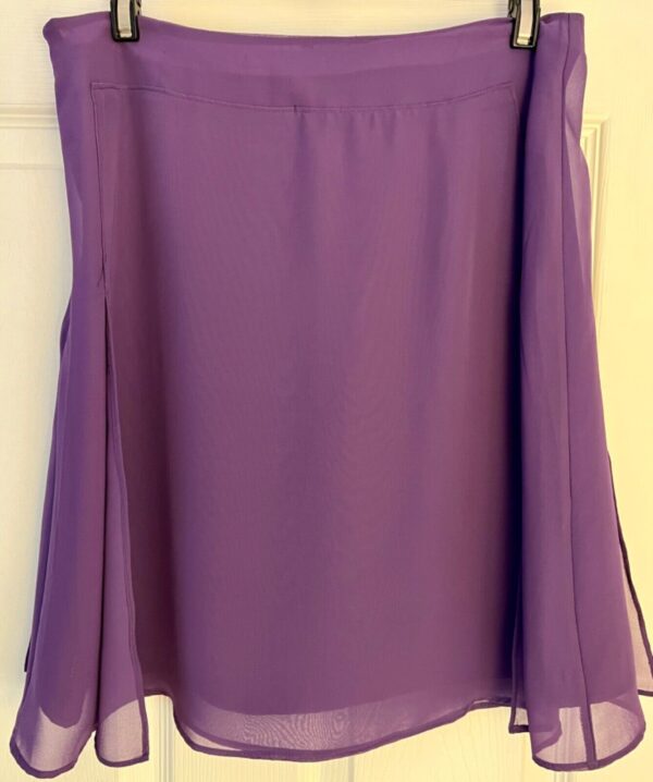 BANANA REPUBLIC PURPLE LADIES X-SMALL CHIFFON LAYERED MINI SKIRT Sz XS (4) EUC! - Image 5