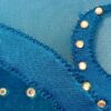 GK SLVLS TURQUOISE VELVET LADIES X-SMALL ICE FIG SKATE MESH YOKE JA DRESS Sz AXS - Image 2