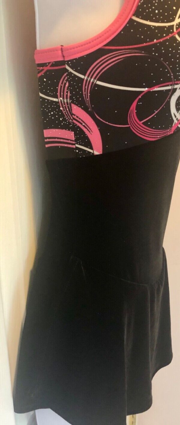 GK SLVLS ONYX ICE FIGURE SKATE ADULT SMALL CELESTIAL VELVET DRESS Sz AS NWT - Image 5