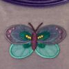 GK LAVENDER VELVET CHILD SMALL LgSLV BUTTERFLY APPLIQUÃ‰ ICE SKATE DRESS CS NWT! - Image 2