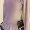 GK LAVENDER VELVET CHILD SMALL LgSLV BUTTERFLY APPLIQUÃ‰ ICE SKATE DRESS CS NWT! - Image 6
