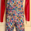 GK ICE SKATE 2-PC ADULT SMALL LgS PINK VELVET FLORAL PRINT TOP/CAPRI SET AS NWT! - Image 2