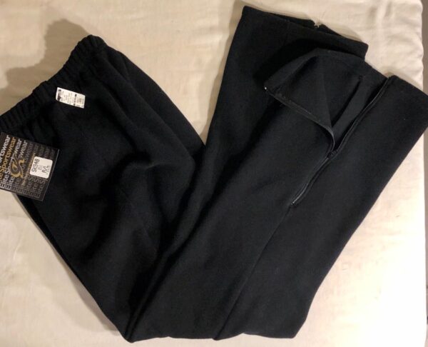 GK FLEECE PULL-ON ADULT LARGE BLACK BOOT-CUT WARM-UP SKATE GYM PANTS Sz AL NWT!