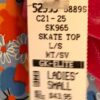 GK ICE SKATE 2-PC ADULT SMALL LgS PINK VELVET FLORAL PRINT TOP/CAPRI SET AS NWT! - Image 6
