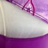 GK ICE FIGURE SKATE VIOLET ADULT SMALL MATTE TRICOT MESH INSERT SLVLS DRESS AS - Image 4
