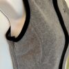GK GRAY VEST ADULT SMALL POLYESTER FLEECE VELVET TRIM FRONT ZIP SKATE GYM Sz S - Image 3