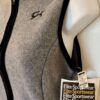 GK GRAY VEST ADULT SMALL POLYESTER FLEECE VELVET TRIM FRONT ZIP SKATE GYM Sz S - Image 5