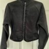 GK FITTED ICE SKATE JACKET CHILD MEDIUM BLACK FLEECE VELVET TRIM JA ZIP  Sz CM - Image 5