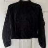 GK FITTED ICE SKATE JACKET CHILD MEDIUM BLACK FLEECE VELVET TRIM JA ZIP  Sz CM - Image 6