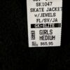 GK FITTED ICE SKATE JACKET CHILD MEDIUM BLACK FLEECE VELVET TRIM JA ZIP  Sz CM - Image 7