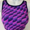 GK JAZZ DANCE CHEER ADULT X-SMALL FUCHSIA HOLOGRAM PURPLE VELV TANK CROP TOP AXS