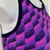 GK JAZZ DANCE CHEER ADULT X-SMALL FUCHSIA HOLOGRAM PURPLE VELV TANK CROP TOP AXS - Image 3
