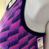 GK JAZZ DANCE CHEER ADULT X-SMALL FUCHSIA HOLOGRAM PURPLE VELV TANK CROP TOP AXS - Image 4