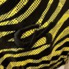 GK CHILD SMALL YELLOW ZEBRA FOIL PRINT BLACK NYLON GYMNASTS DANCE TANK LEOTARD S - Image 3