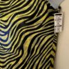 GK CHILD SMALL YELLOW ZEBRA FOIL PRINT BLACK NYLON GYMNASTS DANCE TANK LEOTARD S - Image 4