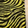 GK CHILD SMALL YELLOW ZEBRA FOIL PRINT BLACK NYLON GYMNASTS DANCE TANK LEOTARD S - Image 10