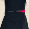 GK ICE FIGURE SKATE DRESS GIRLS MEDIUM SLVLS STRETCH SUPPLEX BLACK TANK CM NWT!