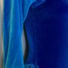 GK FIGURE SKATE ADULT SMALL 3/4 SLV 2-TONE BLUE VELVET FOIL TRIM DRESS Ss AS - Image 3