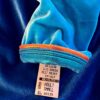 GK FIGURE SKATE ADULT SMALL 3/4 SLV 2-TONE BLUE VELVET FOIL TRIM DRESS Ss AS - Image 7