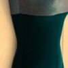 GK BIKETARD DANCE ADULT SMALL GREEN CROCODILE VELVET WORKOUT GYMNAST CHEER Sz AS - Image 3