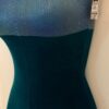 GK BIKETARD DANCE ADULT SMALL GREEN CROCODILE VELVET WORKOUT GYMNAST CHEER Sz AS - Image 4