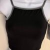 GK DANCE TOP ADULT X-SMALL BLACK CAMISOLE MICROFIBER CHEER JAZZ GYMNASTICS SZ XS