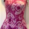 GK SLVLS PINK TIE-DYE FIGURE SKATE ADULT SMALL FOIL PRINT VELVET DRESS AS NWT