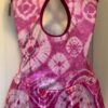 GK SLVLS PINK TIE-DYE FIGURE SKATE ADULT SMALL FOIL PRINT VELVET DRESS AS NWT - Image 3