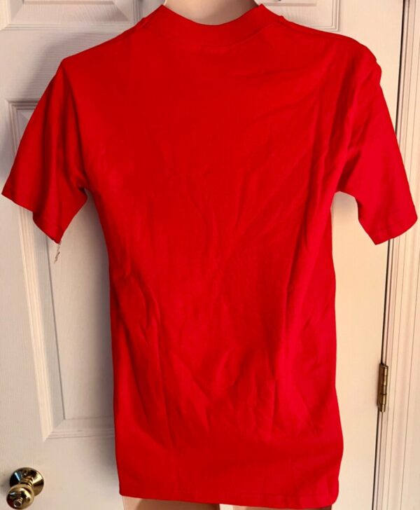 DURABLE  MENS SMALL SSLV RED COTTON CREW T-SHIRT Sz S NWT! - Image 2