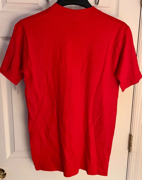 DURABLE  MENS SMALL SSLV RED COTTON CREW T-SHIRT Sz S NWT! - Image 4