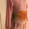GK PINK VELVET CHILD SMALL LgSLV PINK SERPENTINE TIE-DYE FIGURE SKATE DRESS CS - Image 3