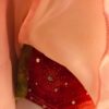 GK PINK VELVET CHILD SMALL LgSLV PINK SERPENTINE TIE-DYE FIGURE SKATE DRESS CS - Image 4