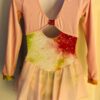 GK PINK VELVET CHILD SMALL LgSLV PINK SERPENTINE TIE-DYE FIGURE SKATE DRESS CS - Image 7