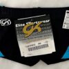 GK CHEER CHILD SMALL BLACK DRYTECH BLUE GYMNASTICS DANCE MICRO MINI SHORTS Sz CS - Image 4
