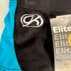 GK CHEER CHILD SMALL BLACK DRYTECH BLUE GYMNASTICS DANCE MICRO MINI SHORTS Sz CS - Image 6