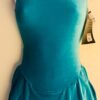 GK ICE FIGURE SKATE JADE YELLOW VELVET ADULT X-SMALL TANK RACERBACK DRESS Sz AXS