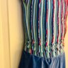 GK ICE SKATE GIRLS LARGE CAP SLV RUFFLED CROP TOP Lt BLUE VELVET SKIRT SET CL - Image 2