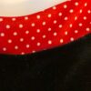 GK ICE SKATE Lg SLV GIRL X-SMALL BLACK VELVET POLKA DOT TRIM RUFFLE DRESS Sz CXS - Image 2