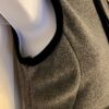 GK GRAY VEST ADULT X-SMALL POLYESTER FLEECE VELVT TRIM FRONT ZIP SKATE GYM SZ XS - Image 3