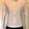 GK WHITE LgS ZIP UP ADULT SMALL BRUSH TRICOT ACTIVEWEAR WARM UP SKATE JACKET S