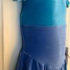 GK ELITE ICE FIGURE SKATE GIRLS SMALL SSLV GREEN BLUE VELVET JA DRESS Sz CS NWT! - Image 3