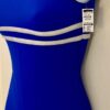 GK BIKETARD ADULT SMALL ROYAL NYLON/SPANDEX SILVER TRIM DANCE GYMNAST TANK Sz AS - Image 3