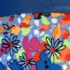 GK ICE SKATE GIRLS SMALL CAP SLV MATTE TRICOT BLUE VELVET FLORAL PRINT DRESS CS - Image 2