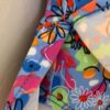 GK ICE SKATE GIRLS SMALL CAP SLV MATTE TRICOT BLUE VELVET FLORAL PRINT DRESS CS - Image 4