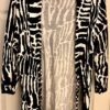 CHRISTOPHER & BANKS WOMENS SMALL BLACK & WHITE ZEBRA TIE SWEATER100% COTTON Sz S - Image 5