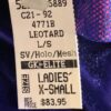 GK LgSLV ADULT X-SMALL CONCORD VELVET PURPLE FOIL GYMNASTIC DANCE LEOTARD AXS - Image 7